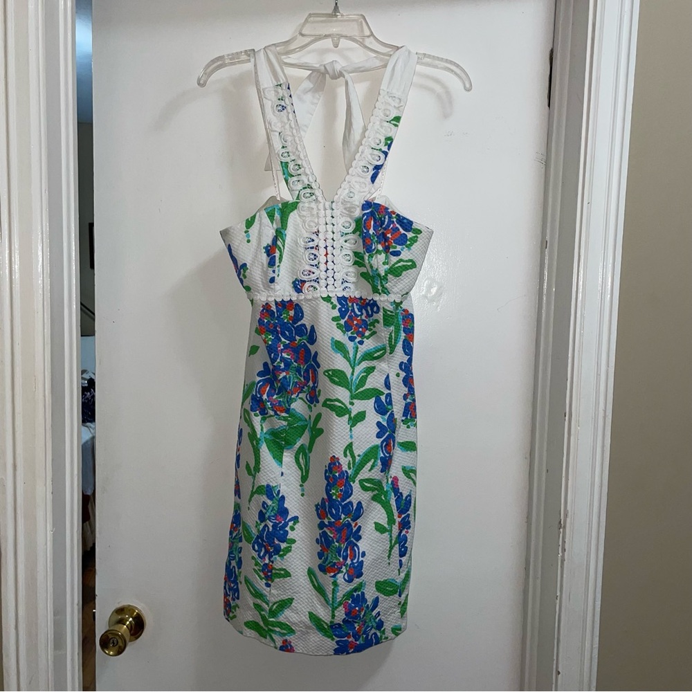Lilly Pulitzer Isabel Halter Dress in Resort White‎ / Fresh Cut Size 2